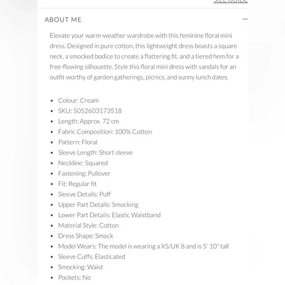 APRICOT 🍑- Floral Puff Sleeve Dress - Picture 7 of 7